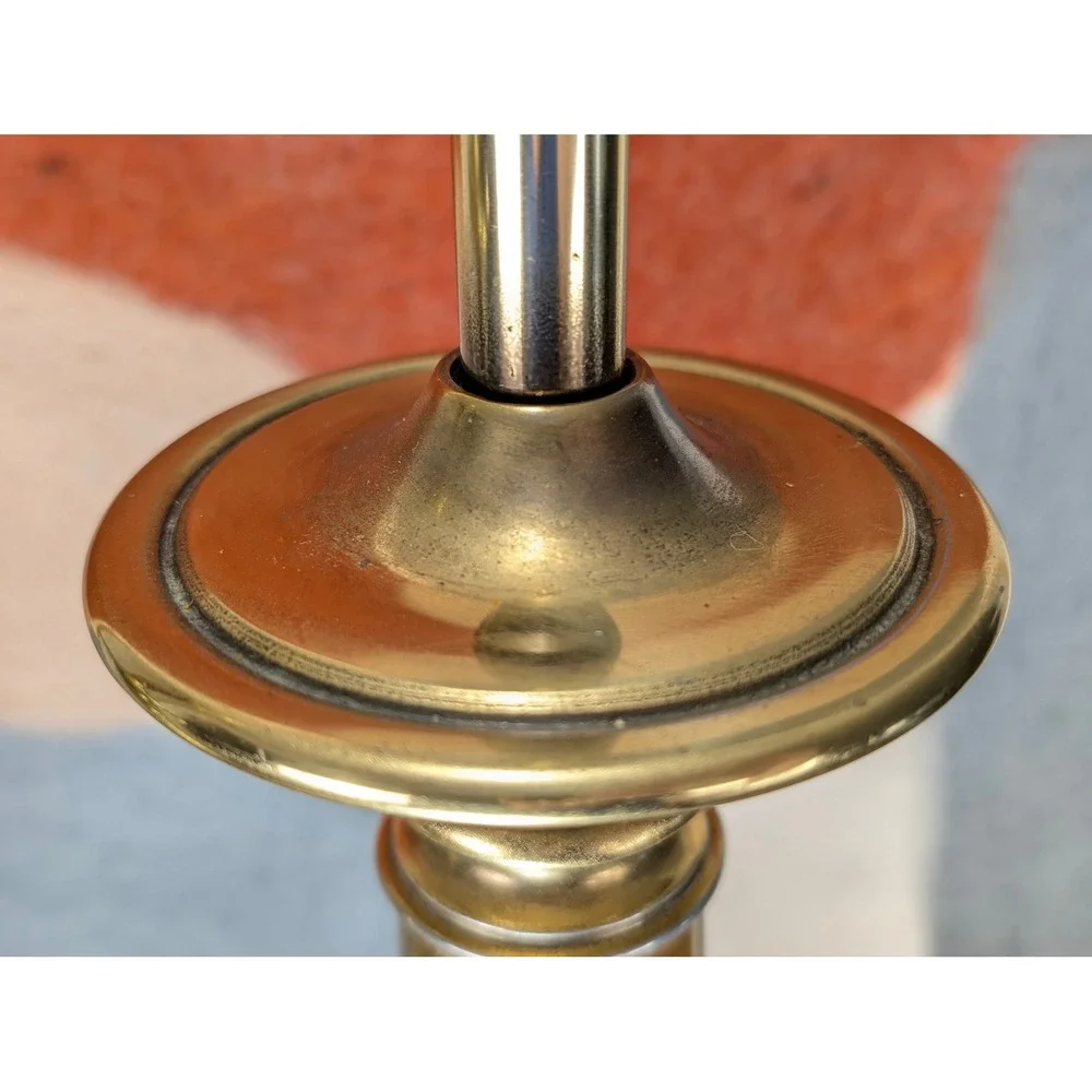 Vintage Westwood Industries Brass Stiffel Style Table Lamps Pair Hollywood Glam